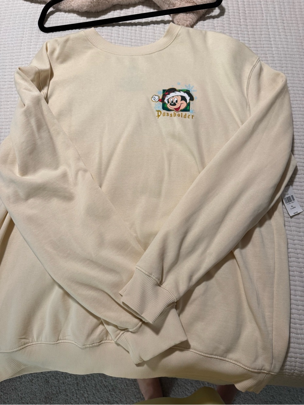 Disney Cream Passholder Crewneck Sweatshirt